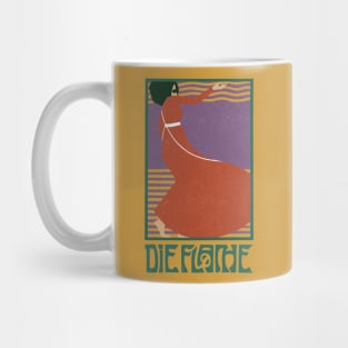 Die Flache Dancing Girl Retro Vintage Poster Mug